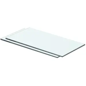 Comparateur de prix : vidaXL Panneaux d'étagère 2 pcs Verre Transparent 40 x 15 cm