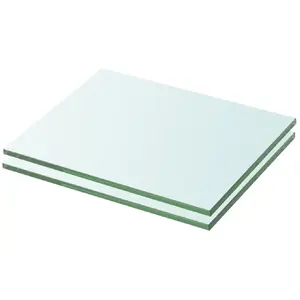 Comparateur de prix : vidaXL Panneaux d'étagère 2 pcs Verre Transparent 20 x 20 cm