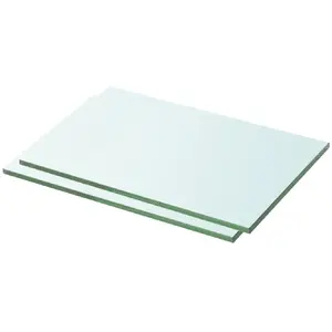 Comparateur de prix : vidaXL Panneaux d'étagère 2 pcs Verre Transparent 30 x 15 cm