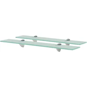 vidaXL Étagères murales 2 pcs Verre 60x10 cm 8 mm pas cher
