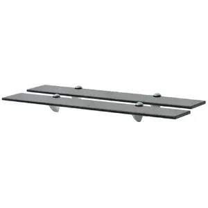 vidaXL Étagères murales 2 pcs Verre 70 x 10 cm 8 mm pas cher