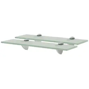 vidaXL Étagères murales 2 pcs Verre 40 x 10 cm 8 mm pas cher