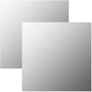 Comparateur de prix : vidaXL Miroirs muraux 2 pcs 60x60 cm Carré Verre