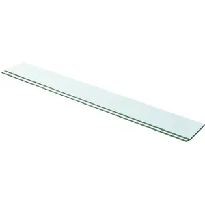 Comparateur de prix : vidaXL Panneaux d'étagère 2 pcs Verre Transparent 100 x 12 cm
