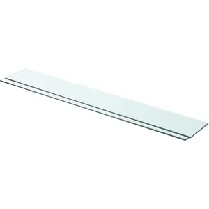 vidaXL Panneaux d'étagère 2 pcs Verre Transparent 90 x 12 cm pas cher
