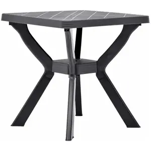 vidaXL Table de bistro Anthracite 70x70x72 cm Plastique