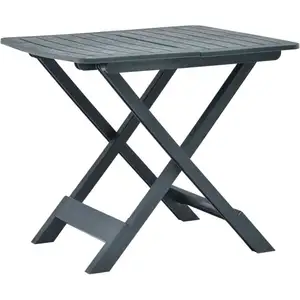 Comparateur de prix : vidaXL Table pliable de jardin Vert 79x72x70 cm Plastique