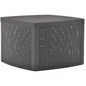 vidaXL Table d'appoint Mocha 54x54x36,5 cm Plastique pas cher