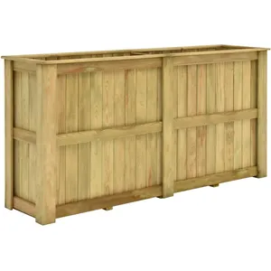 Comparateur de prix : vidaXL Jardinière surélevée 196x50x100 cm Bois de pin imprégné