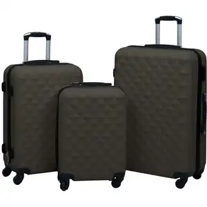 Comparateur de prix : vidaXL Ensemble de valises rigides 3 pcs Anthracite ABS