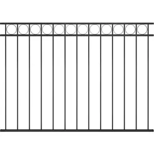 Comparateur de prix : vidaXL Panneau de clôture Acier 1,7x1,2 m Noir