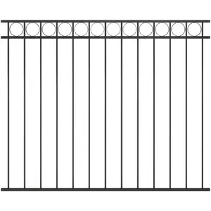 Comparateur de prix : vidaXL Panneau de clôture Acier 1,7x1,5 m Noir