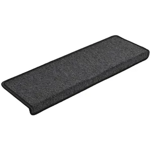 Comparateur de prix : vidaXL Tapis d'escalier 15 pcs 65x21x4 cm Anthracite