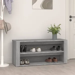 vidaXL Cadre de lit Gris et blanc Métal 160 x 200 cm pas cher