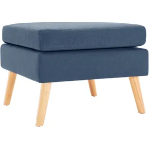 Comparateur de prix : Non communiqué vidaXL Repose-pied Bleu Tissu