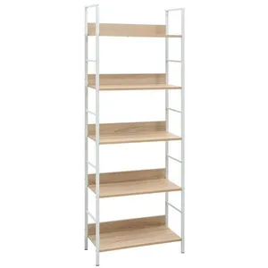 Comparateur de prix : vidaXL Bibliothèque à 5 niveaux chêne 60x27,6x158,5 cm bois ingénierie