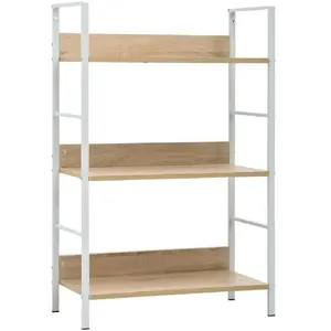 Comparateur de prix : vidaXL Bibliothèque à 3 niveaux chêne 60x27,6x90,5cm bois d'ingénierie