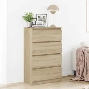 Comparateur de prix : vidaXL Buffet Chêne sonoma 60x35x98,5 cm Bois d'ingénierie