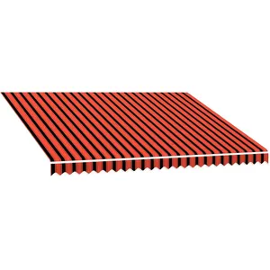 Comparateur de prix : vidaXL Toile d'auvent Orange et marron 350x250 cm