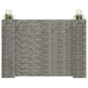Comparateur de prix : vidaXL Jardinière à gabion en H Fil d'acier 260x40x180 cm