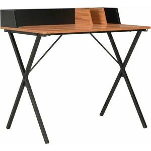 Comparateur de prix : vidaXL Bureau Noir et marron 80x50x84 cm
