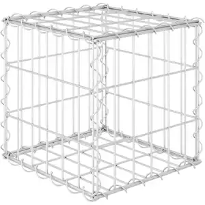 Comparateur de prix : vidaXL Lit surélevé cube à gabion Fil d'acier 30x30x30 cm