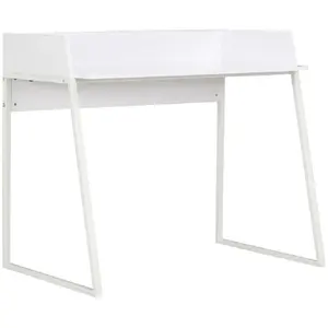 Comparateur de prix : vidaXL Bureau Blanc 90 x 60 x 88 cm
