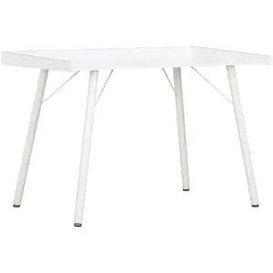 vidaXL Bureau Blanc 90x50x79 cm pas cher