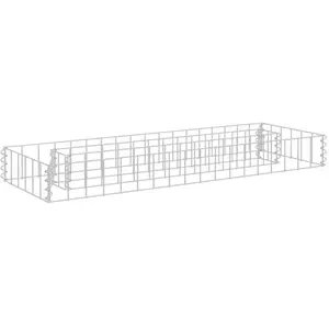 Comparateur de prix : vidaXL Lit surélevé à gabion Acier galvanisé 90x30x10 cm