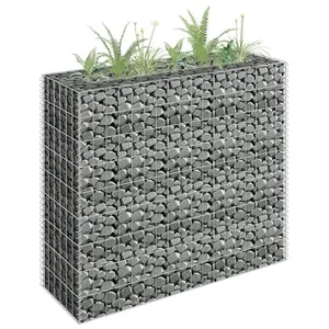 Comparateur de prix : vidaXL Lit surélevé à gabion Acier galvanisé 90x30x90 cm