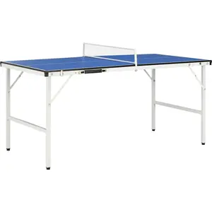 Comparateur de prix : vidaXL Table de ping-pong avec filet 152x76x66 cm Bleu