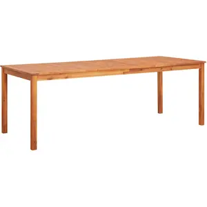 vidaXL Table de jardin 215x90x74 cm Bois d'acacia massif pas cher