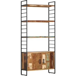 Comparateur de prix : vidaXL Bibliothèque 4 niveaux 80x30x180 cm Bois solide de récupération
