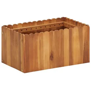 vidaXL Lit surélevé de jardin 50x30x25 cm Bois massif d'acacia pas cher