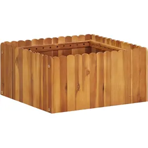 vidaXL Lit surélevé de jardin 50x50x25 cm Bois massif d'acacia pas cher