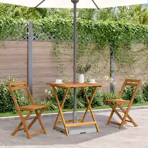 Comparateur de prix : vidaXL Table pliable de jardin 70x70x75 cm Bois d'acacia massif
