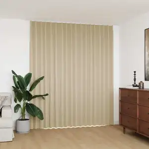 Comparateur de prix : vidaXL Rideau occultant avec crochets Beige 290x245 cm