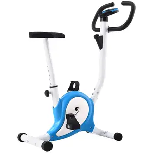 Comparateur de prix : vidaXL Vélo d'appartement avec résistance à courroie Bleu
