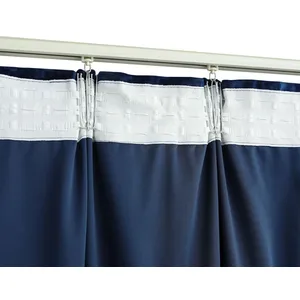 Comparateur de prix : vidaXL Rideaux occultants et crochet 2pcs Velours Bleu foncé 140x225cm