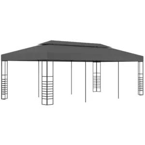 Comparateur de prix : vidaXL Tonnelle de jardin 3 x 6 m Anthracite