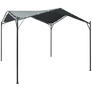 vidaXL Auvent tente belvédère 3x3 m Acier Anthracite