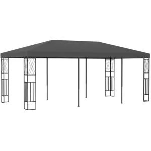Comparateur de prix : vidaXL Belvédère 3x6 m Anthracite Tissu