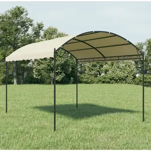 vidaXL Tonnelle Tissu Crème