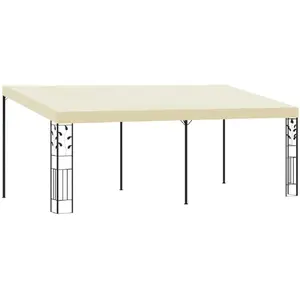 Comparateur de prix : vidaXL Belvédère à montage mural 6x3x2,5 m Crème