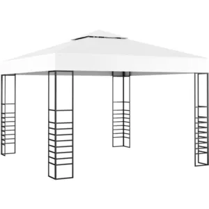 Comparateur de prix : vidaXL Tonnelle de jardin 3 x 3 m Blanc
