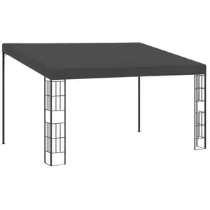 Comparateur de prix : VIDAXL Belvédère Mural Tonnelle Mural Chapiteau de Patio Pavillon d'Extérieur Jardin Terrasse Célébrations en Plein Air 3x4 m Anthracite Tissu