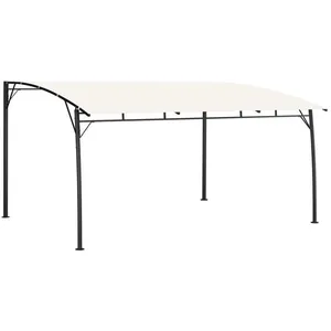 Comparateur de prix : vidaXL Auvent pare-soleil de jardin 4x3x2,55 m Crème
