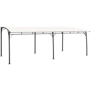 vidaXL Auvent pare-soleil de jardin 6x3x2,55 m Crème pas cher