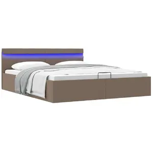 Vidaxl - Cadre de lit à rangement hydraulique sans matelas 160x200 cm pas cher