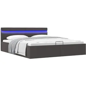 Vidaxl - Cadre de lit à rangement hydraulique sans matelas 180x200 cm